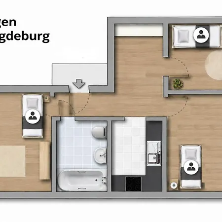 Apartment Aikey 36r Magdeburg